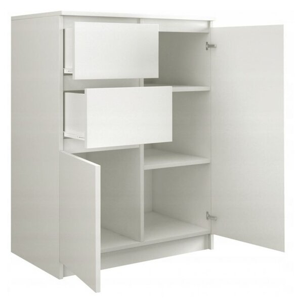 Komoda 2D2S 70 cm biela