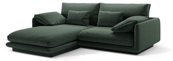 Tmavozelená rohová pohovka (ľavý roh) Torino – Micadoni Home