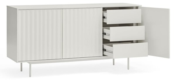 Biela nízka komoda 159x80 cm Sierra – Teulat