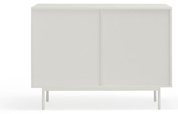Nízka komoda v dekore duba v bielo-prírodnej farbe 108x80 cm Sierra – Teulat