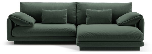 Tmavozelená rohová pohovka (pravý roh) Torino – Micadoni Home