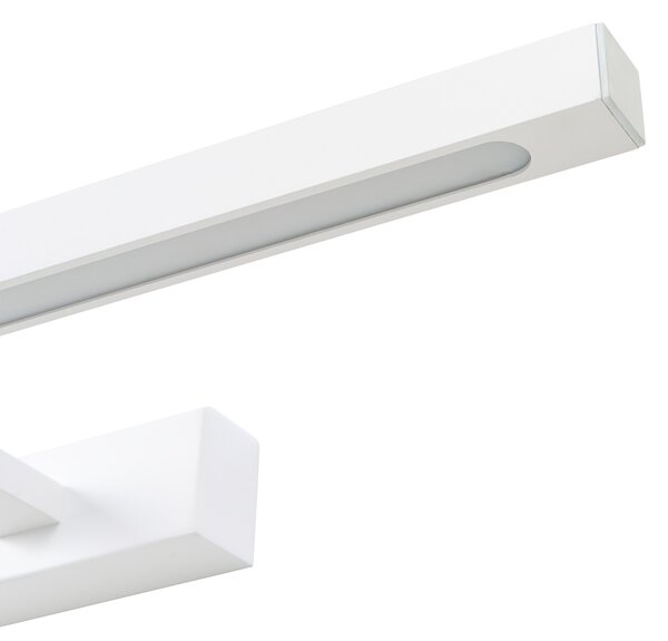 Obrazové a zrkadlové LED svietidlo biele kovové práškové lakovanie kúpeľňa obývacia izba moderná nástenná lampa