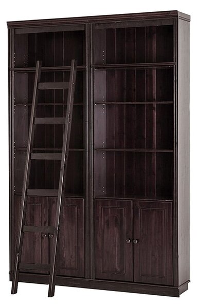 Hnedá knižnica z borovicového dreva 148x223 cm Anita – Støraa