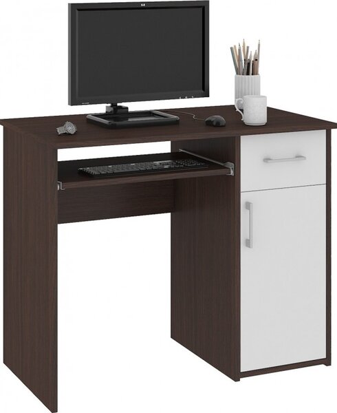Počítačový stôl PIN wenge/biely