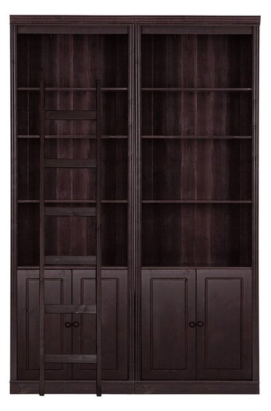 Hnedá knižnica z borovicového dreva 148x223 cm Anita – Støraa