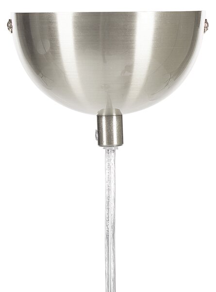 Závesná lampa strieborné kovové tienidlo moderný dizajn svietidlo do kuchyne a jedálne
