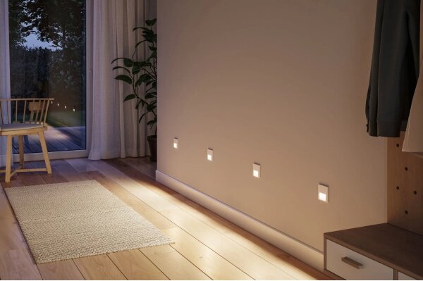 Paulmann 79999 - LED/1W Schodiskové svietidlo TSARO 230V Follow/biela