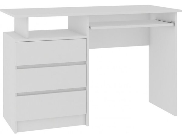Počítačový stôl CLP 135 cm biely