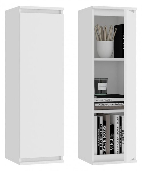 Vitrína CLP W 30 cm biela