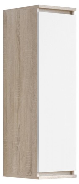 Vitrína CLP W 30 cm Sonoma/ biela