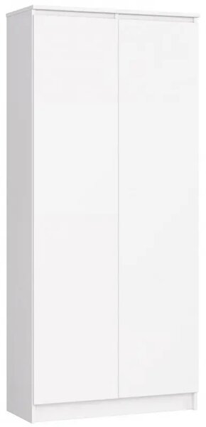 Regál R 80 cm CLP 2 dvierka 8 poličiek biely