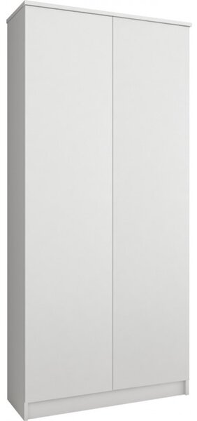 Regál R 80 cm CLP 2 dvierka 8 poličiek biely