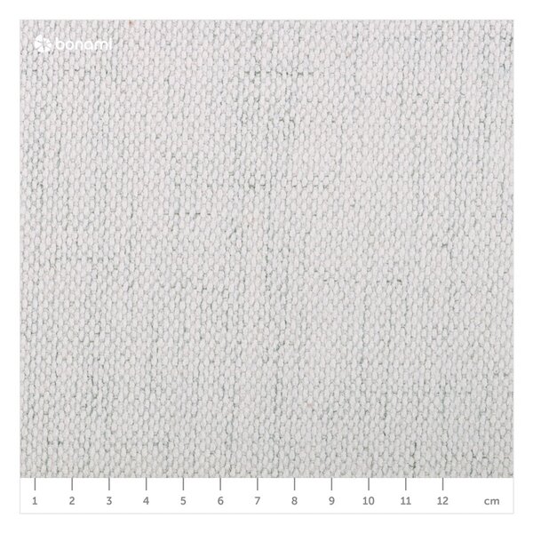 Krémová čalúnená dvojlôžková posteľ s úložným priestorom s roštom 200x200 cm Lupine – Micadoni