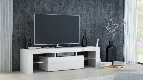 Stolík pod televízor DEKO 140 cm biely