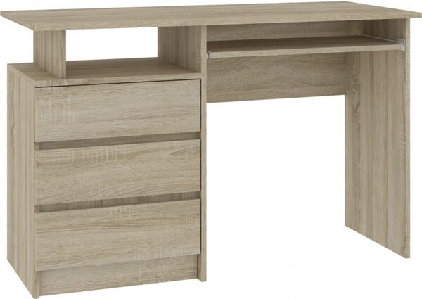 Počítačový stôl CLP 135 cm dub sonoma