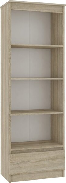Regál R 60 cm CLP 1 zásuvka 3 poličky dub sonoma
