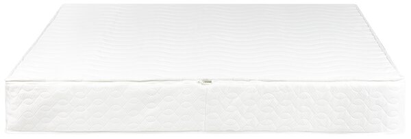Poťah na matrac na vodnú posteľ biely bavlna polyester 160 x 200 cm so zapínaním na zips spálňa