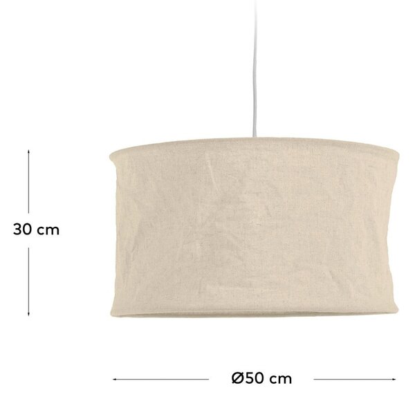 Béžové látkové tienidlo ø 50 cm Mariela – Kave Home