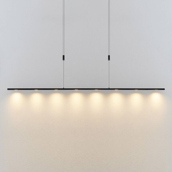 Lucande Stakato závesné LED 8-pl. 180 cm dlhé