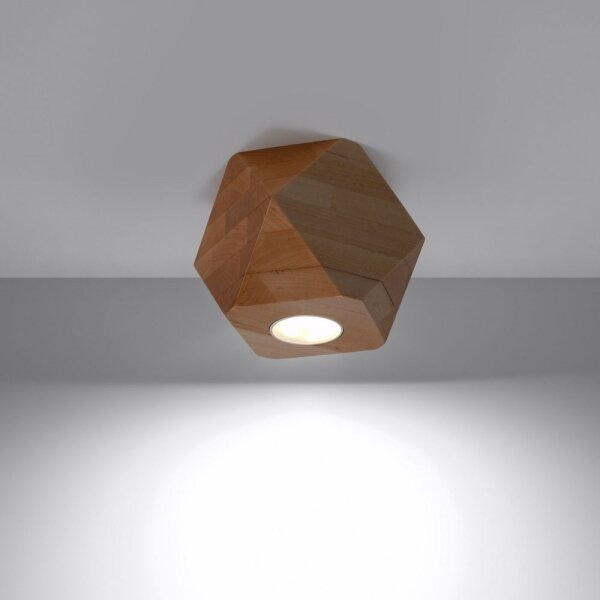 Sollux SL.1009 - Stropné svietidlo WOODY 1xGU10/40W/230V