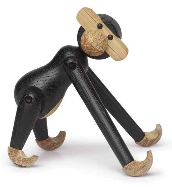 Drevená opička Monkey Mini Dark Oak 9,5 cm