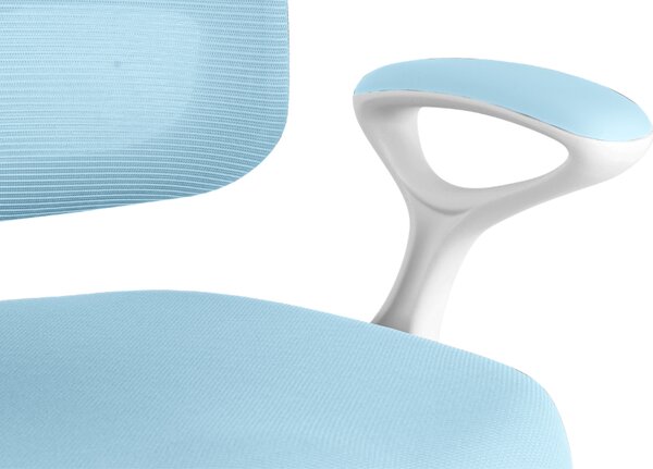 Detská rastúca stolička Neoseat JUNI 020 — látka, prateľný poťah, modrá