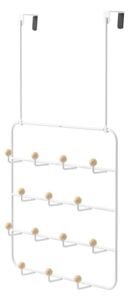 Biely prírodný kovový vešiak na dvere 36 cm Estique - Umbra