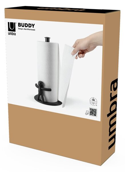 Oceľový držiak na kuchynské utierky ø 19 cm Buddy – Umbra