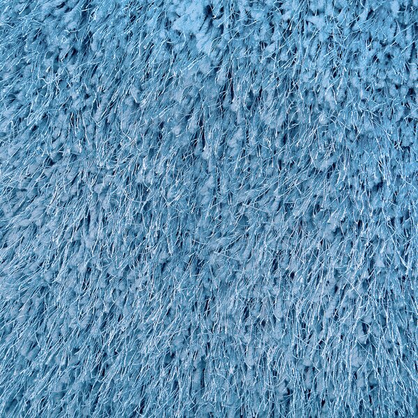 Sada 2 dekoratívnych vankúšov modrý polyester 45 x 45 cm umelá kožušina mäkká výplň moderný štýl