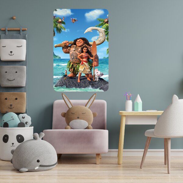 60x90cm Vaiana 2 - textilná nálepka na stenu