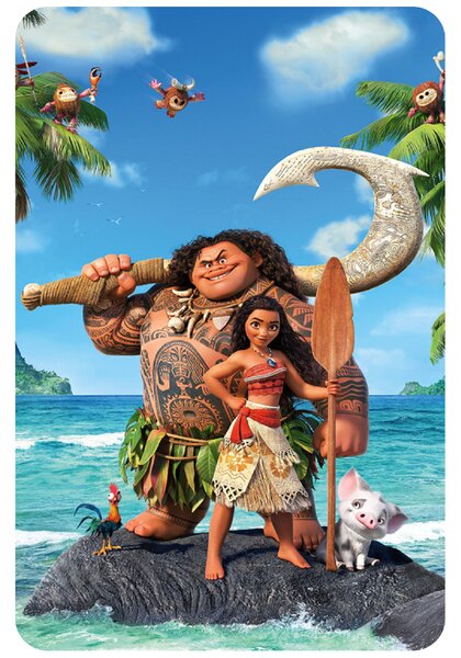 60x90cm Vaiana 2 - textilná nálepka na stenu