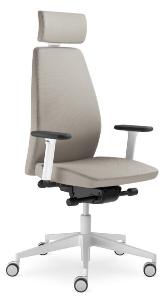 LD SEATING - Kancelárske kreslo ALVA 330-WH s opierkou hlavy