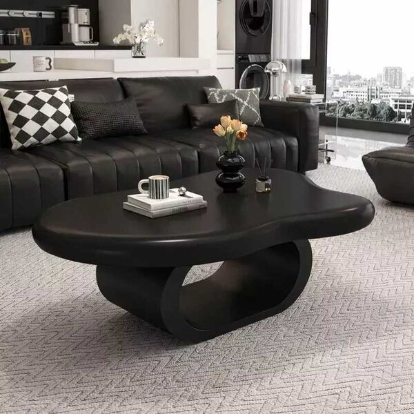 LuxuryForm DESIGN Konferenčný stolík DECO 120 × 79 cm – čierny, čierna podnož