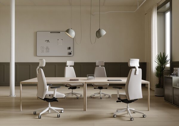 LD SEATING - Kancelárske kreslo ALVA 330-WH s opierkou hlavy