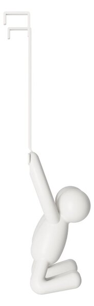 Biely plastový vešiak na dvere 22 cm Buddy - Umbra