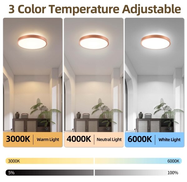 BRILAGI - LED stmievateľné svietidlo GLASS POOL DOUBLE LED/48W/230V 40 cm medené + DO
