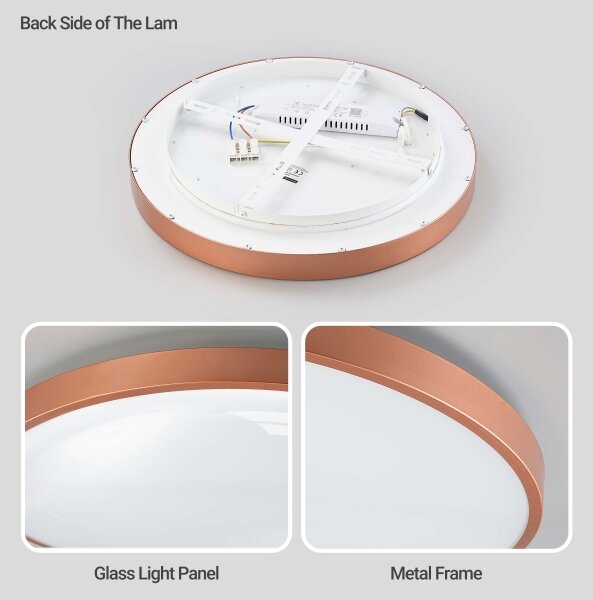 BRILAGI - LED stmievateľné svietidlo GLASS POOL DOUBLE LED/60W/230V 50 cm medené + DO