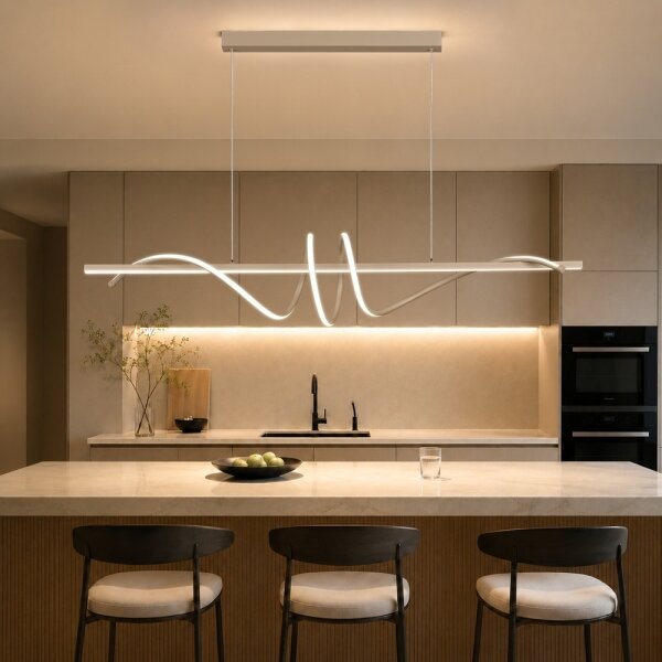 BRILAGI - LED stmievateľný luster na lanku SIGNATURE LED/50W/230V 120 cm béžový + diaľkový ovládač