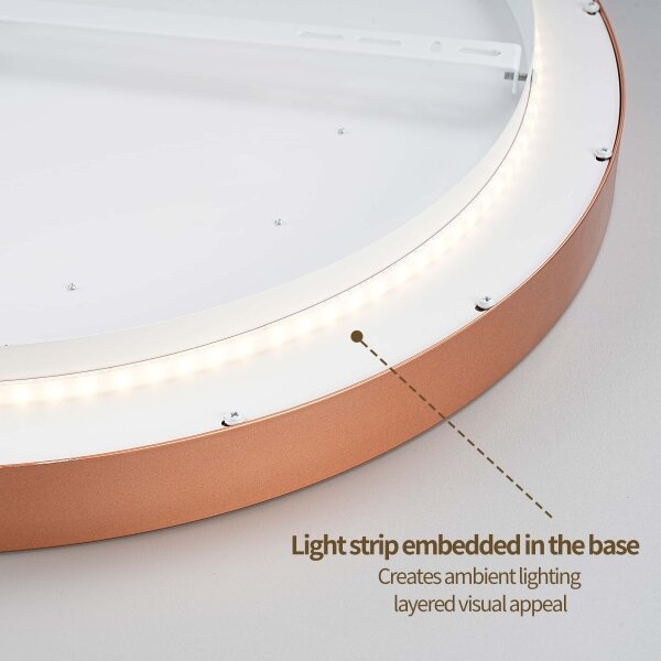 BRILAGI - LED stmievateľné svietidlo GLASS POOL DOUBLE LED/48W/230V 40 cm medené + DO