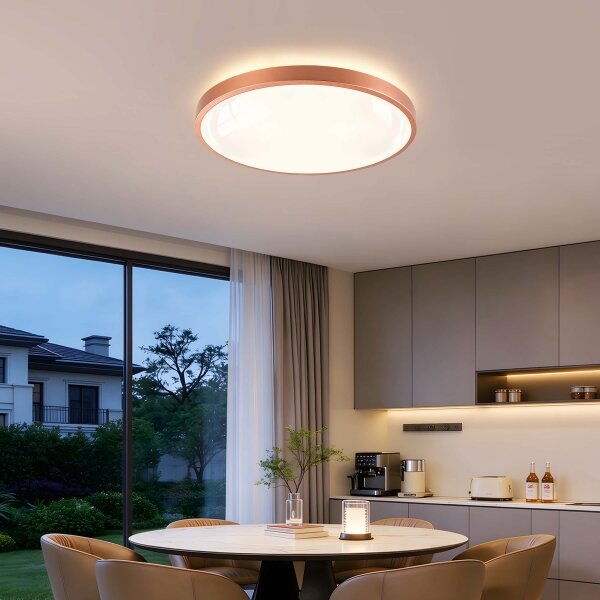 BRILAGI - LED stmievateľné svietidlo GLASS POOL DOUBLE LED/60W/230V 50 cm medené + DO