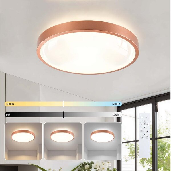 BRILAGI - LED stmievateľné svietidlo GLASS POOL DOUBLE LED/48W/230V 40 cm medené + DO