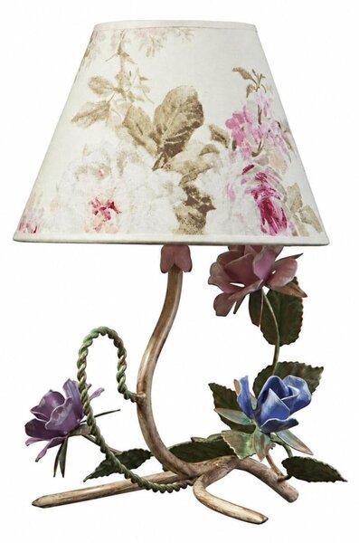 BRILAGI - Stolová lampa ROMANCE 1xE14/40W/230V pestrofarebná/béžová/patina