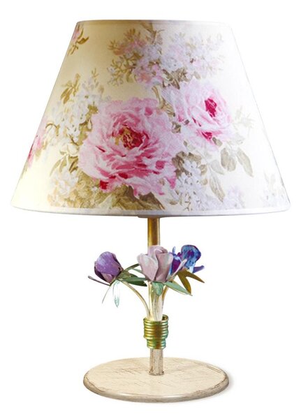 BRILAGI - Stolová lampa ROMANCE 1xE27/60W/230V pestrofarebná/zlatá/patina