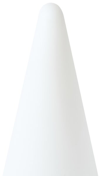 Vonkajšia stojaca LED lampa biela syntetický materiál IP54 vodoodolné s diaľkovým ovládaním záhradné osvetlenie