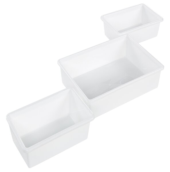 Regál s 9 úložnými boxmi sivá biela MDF plastové boxy úložný priestor moderný štýl detská izba