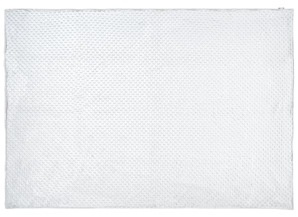 Obliečka na záťažovú prikrývku biela polyesterová tkanina 135 x 200 cm bodkovaný vzor moderný dizajn textil spálňa