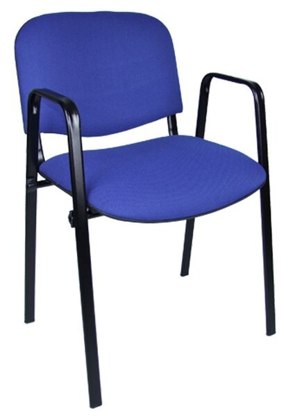 Konferenčná stolička ISO s područkami C14 – modro/čierna