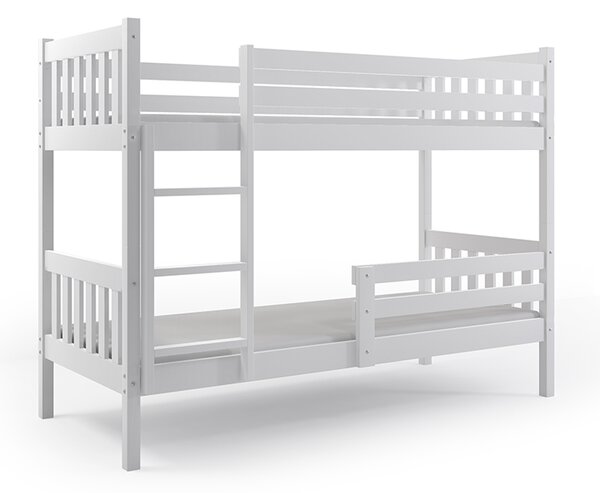 Detská poschodová posteľ CARINO | 90x200 Farba: Biela