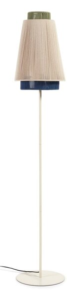 Stojacia lampa s textilným tienidlom (výška 163 cm) Yuvia - Kave Home