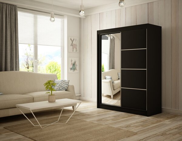 Kvalitná Šatníková Skriňa Pako 120 cm Dub sonoma